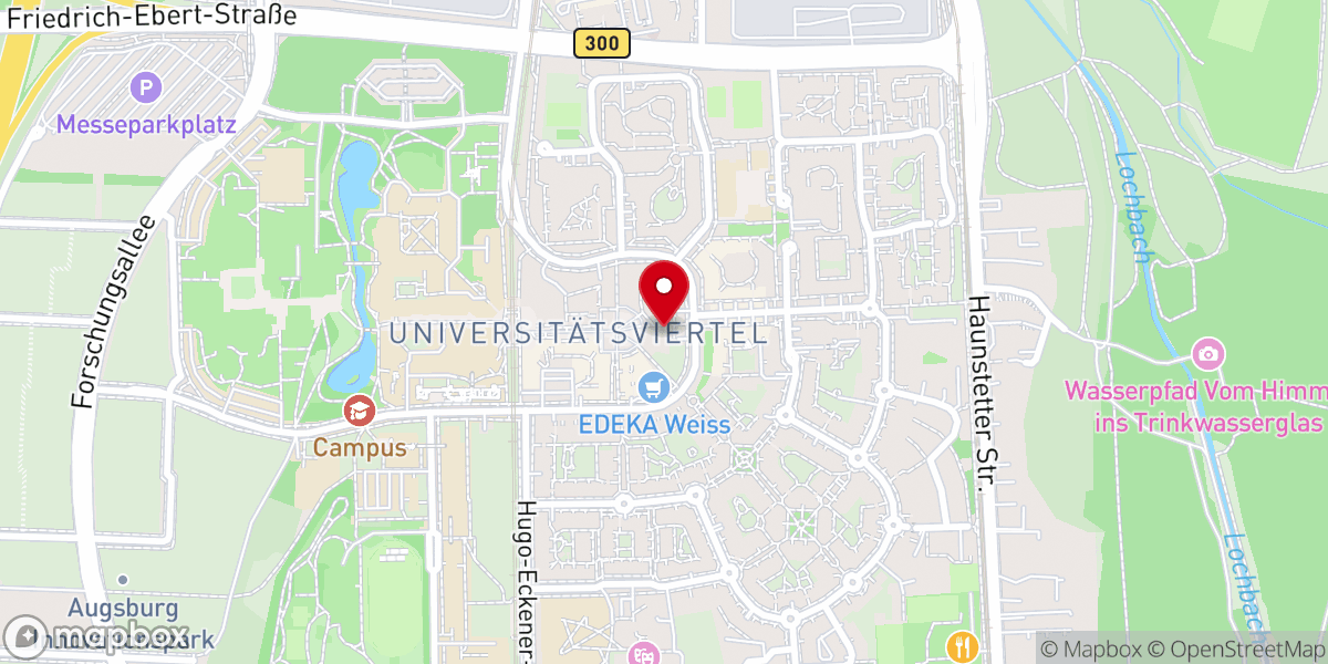 Map showing location of Stephanuskirche - Evangelisch-Lutherische Kirchengemeinde Augsburg - Paul-Gerhardt-Kirche