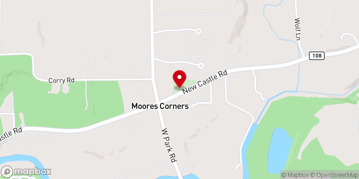 Map showing location of Abba Christian Center