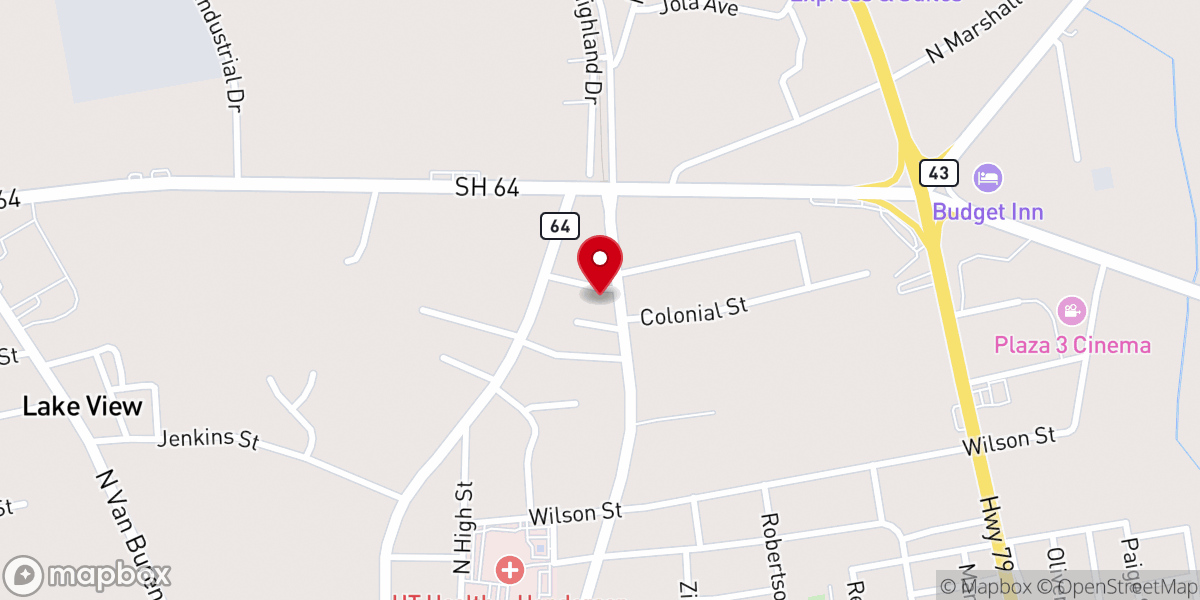 Map showing location of Templo Pentecostes Ríos De Agua Viva