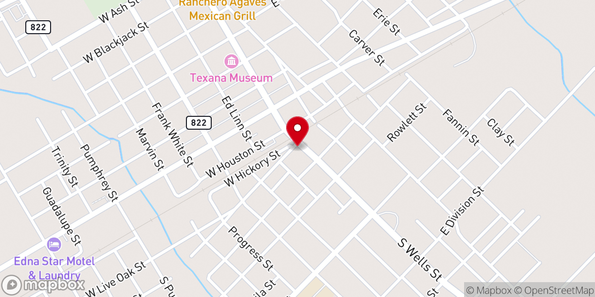 Map showing location of Trinity Episcopal Church