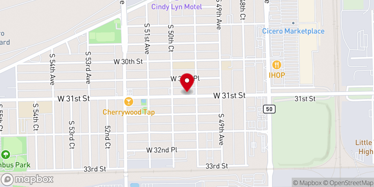 Map showing location of St Mary of Czestochowa Social Center
