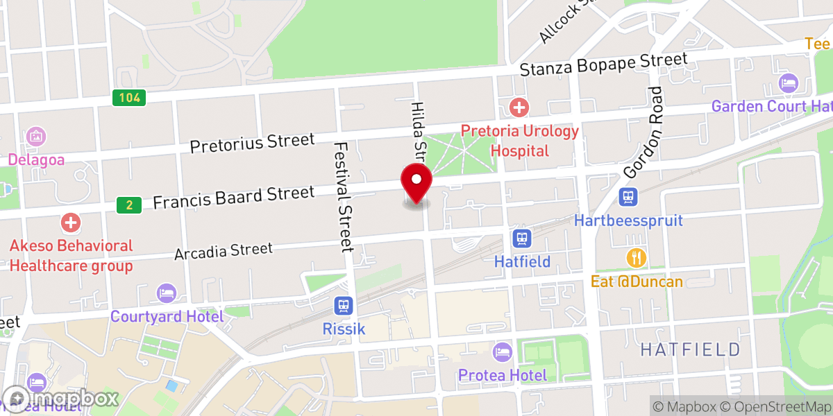Map showing location of Living Hope Church