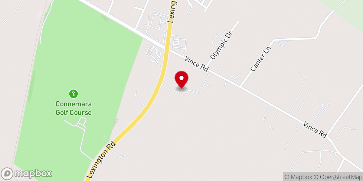 Map showing location of Tabernacle Baptist Church