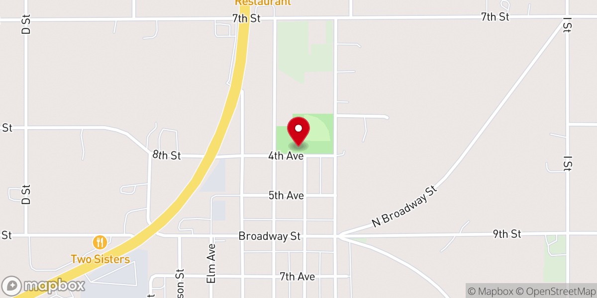 Map showing location of Penrose Park & Recreation District