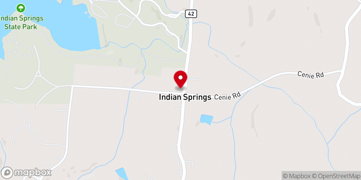 Map showing location of The Village at Indian Springs -