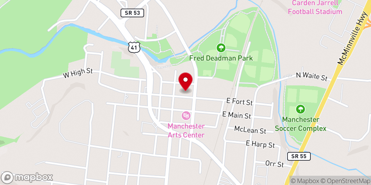 Map showing location of The Church @117
