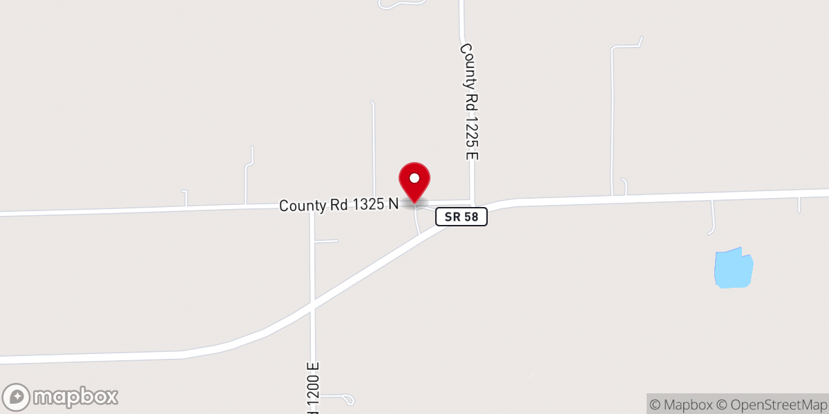 Map showing location of Second Mt Olive Baptist Church