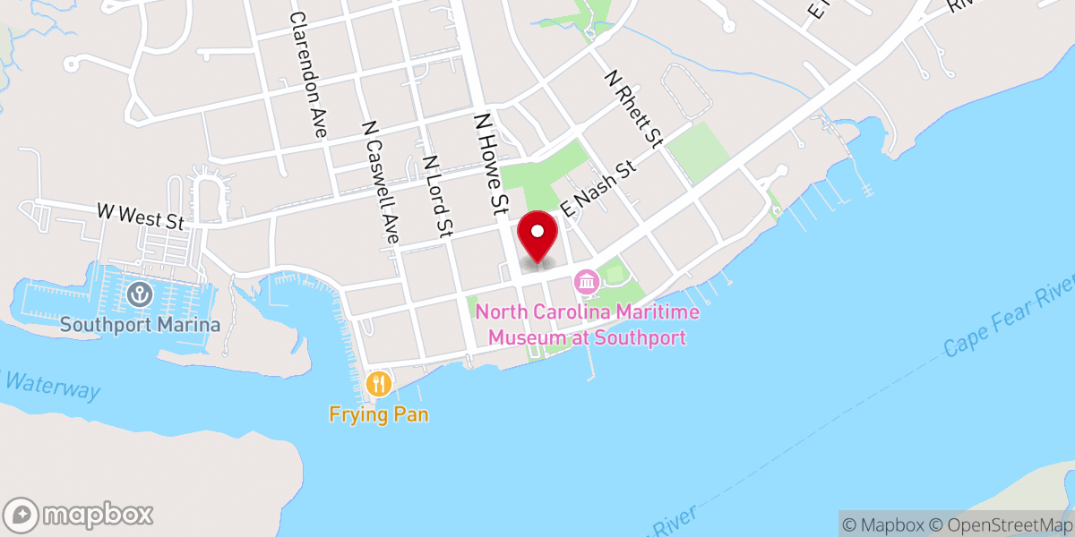 Map showing location of Northrop Antiques Mall