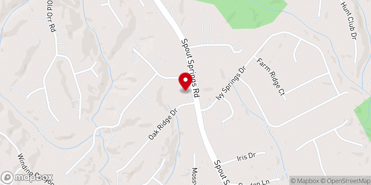 Map showing location of Greater Love Baptist Church