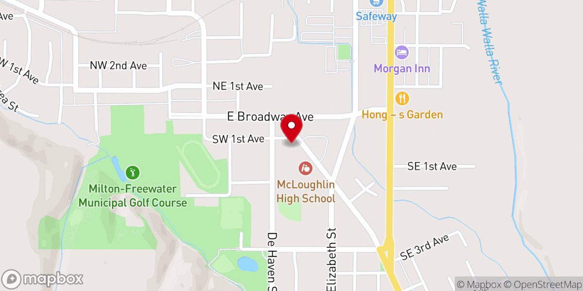 Map showing location of Faith Bible Church