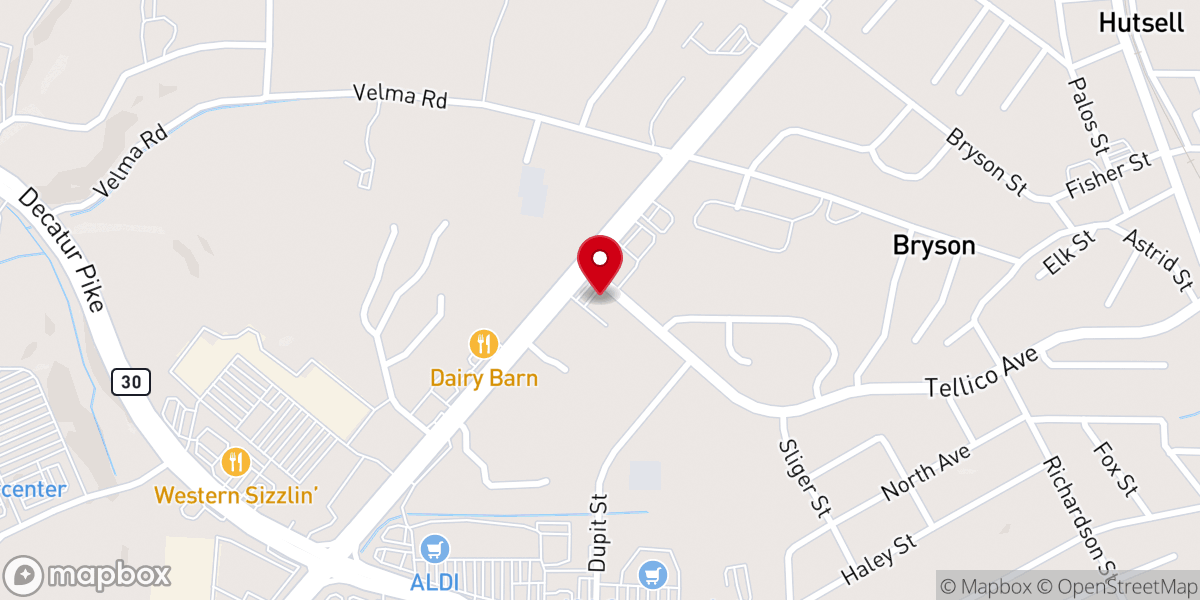 Map showing location of Classic Lanes