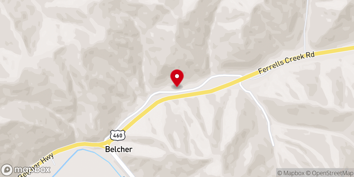 Map showing location of Ferrells Creek Church of Christ