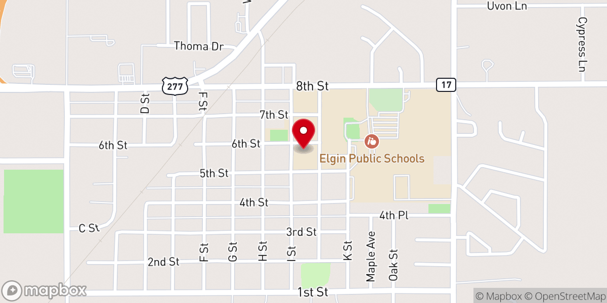 Map showing location of Connection Church
