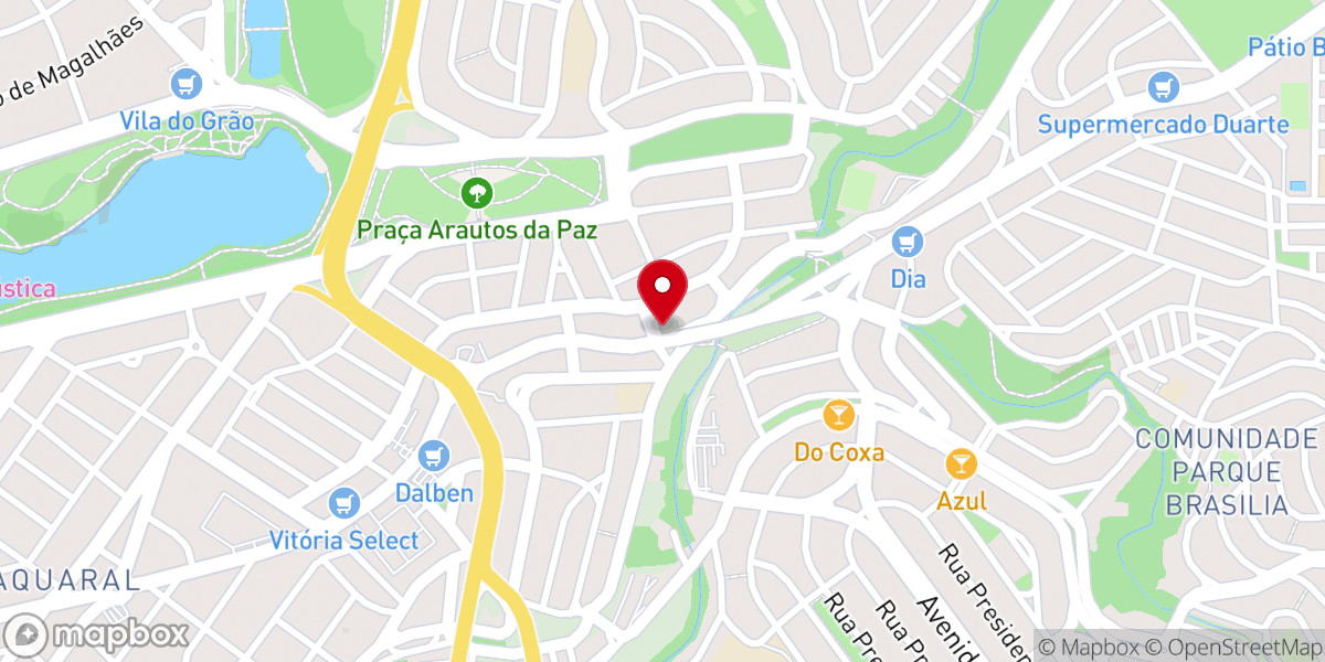 Map showing location of Igreja Batista Filadélfia Taquaral