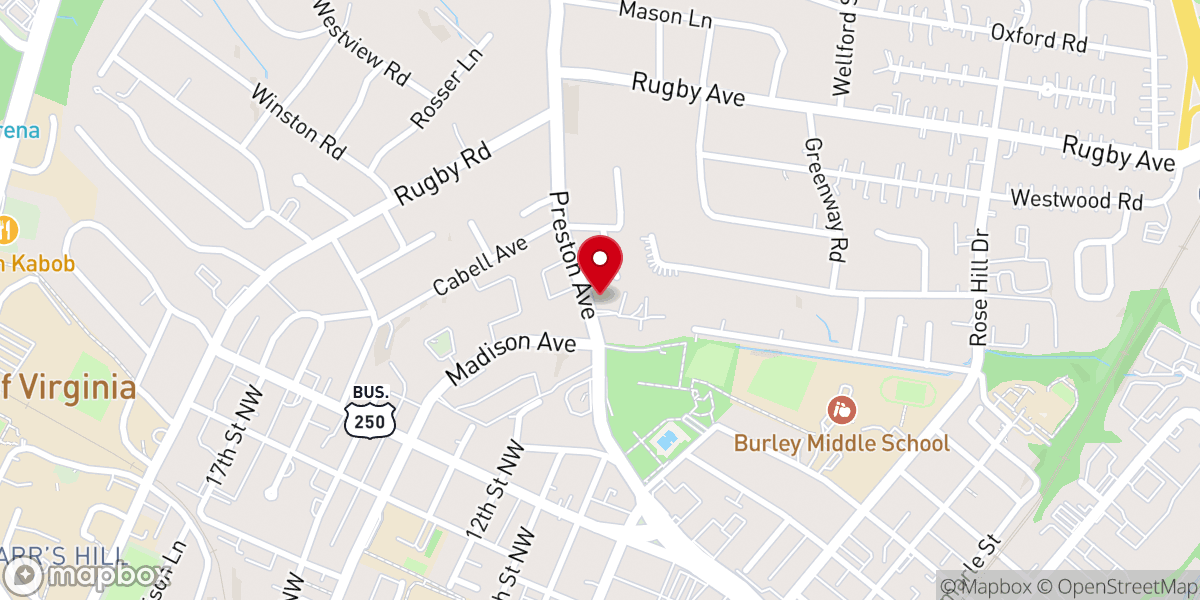 Map showing location of Trinity Episcopal Church