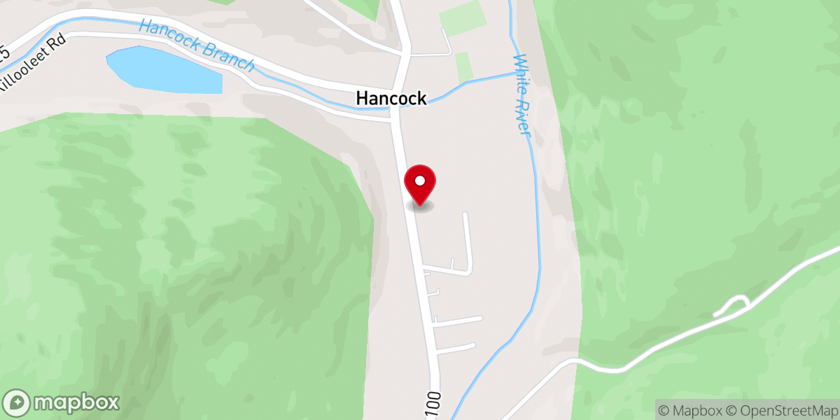Map showing location of Hancock Town Clerk