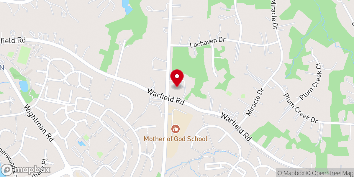 Map showing location of Gaithersburg Church of the Nazarene