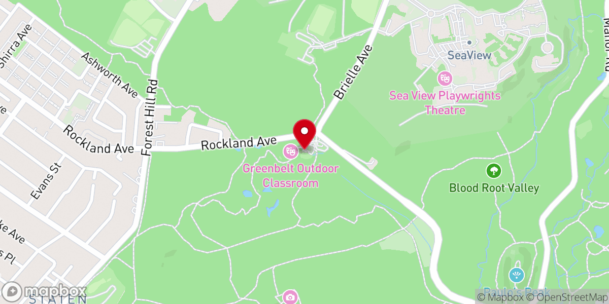 Map showing location of Greenbelt Nature Center
