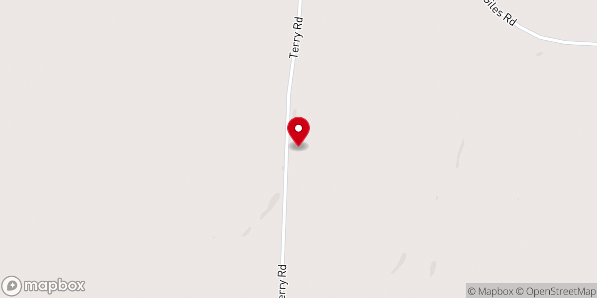 Map showing location of New Reedy Creek Baptist Church