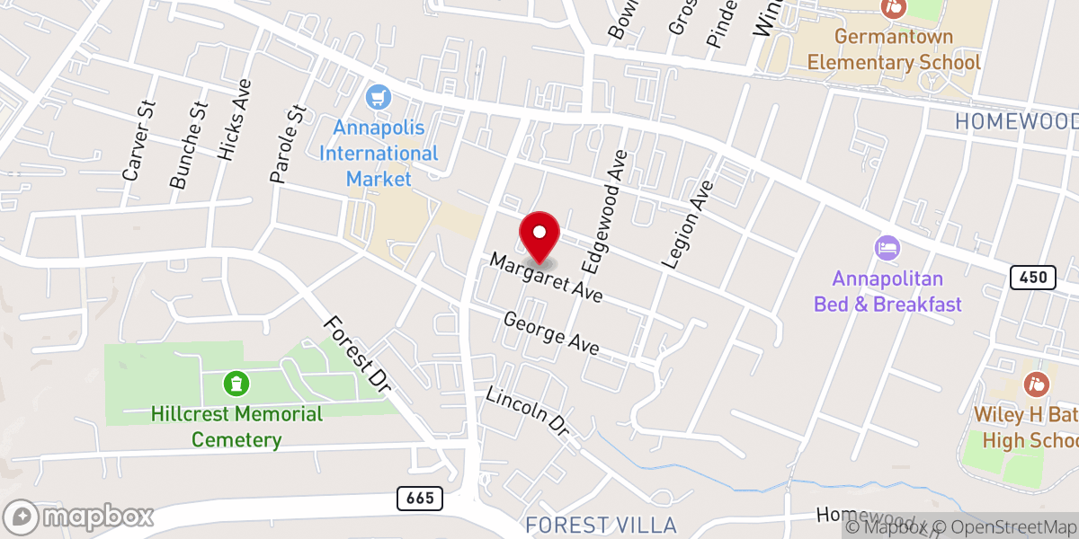 Map showing location of New Creations Deliverance Ministries
