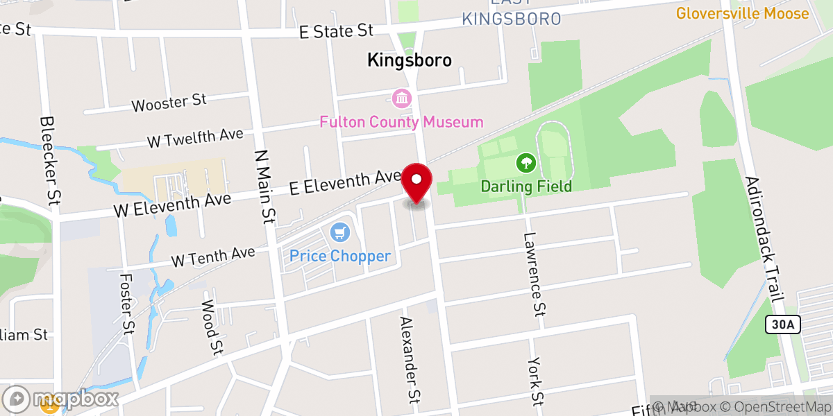 Map showing location of Sacred Heart