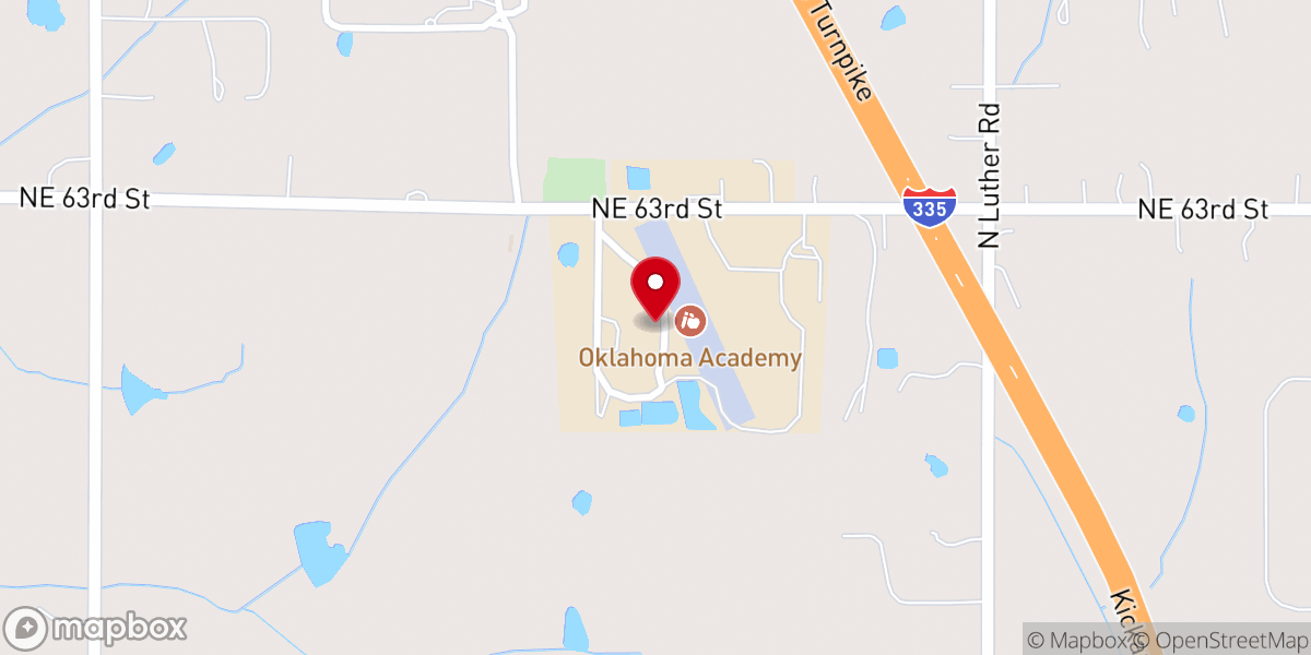 Map showing location of Oklahoma Academy Seventh-day Adventist Church