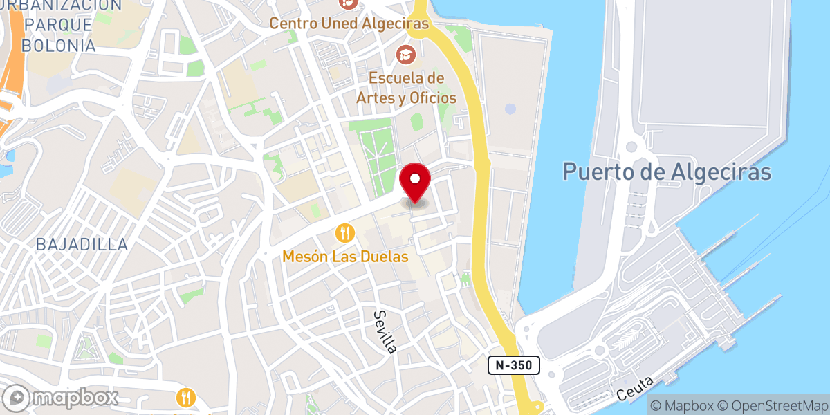 Map showing location of Convento 9 Sports Bar