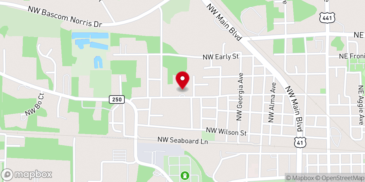 Map showing location of New Day Spg Missionary Baptist