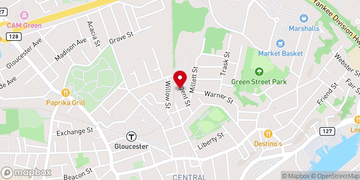 Map showing location of Freedom Church