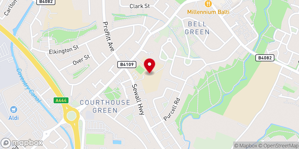Map showing location of The Rooted Church Coventry