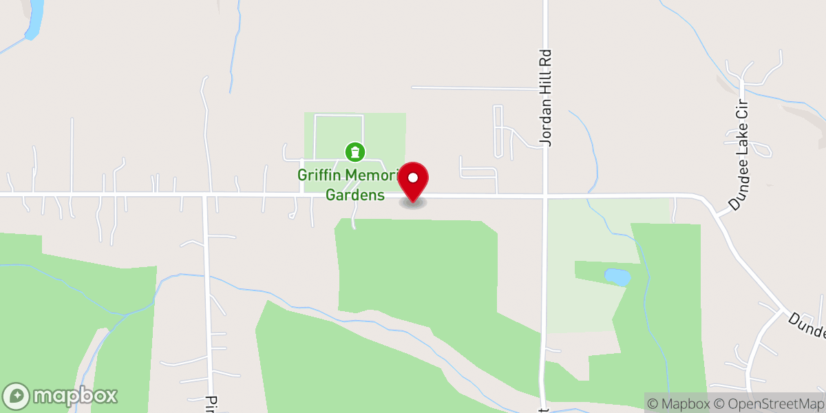 Map showing location of Iglesia Cristiana Pentecostes Misionera Remanente Escogido Griffin Georgia