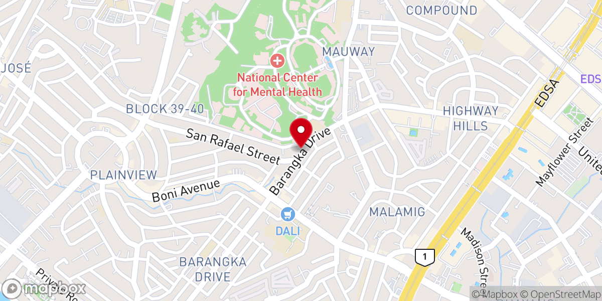 Map showing location of International Bible Church