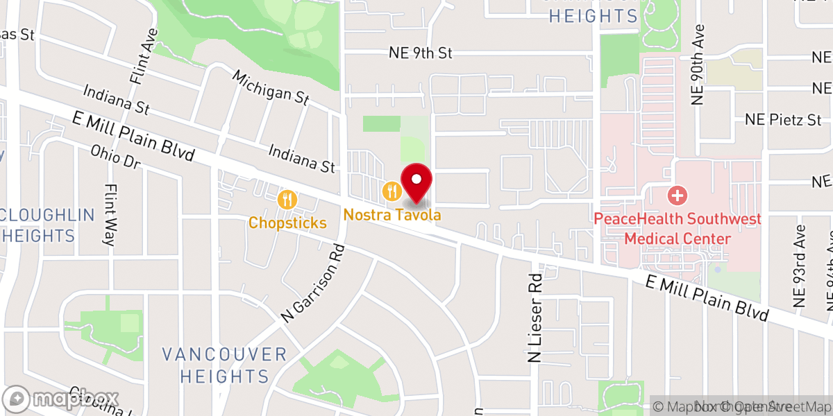 Map showing location of Real Life Church
