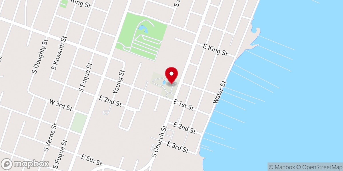Map showing location of Connie Hagar Cottage Sanctuary