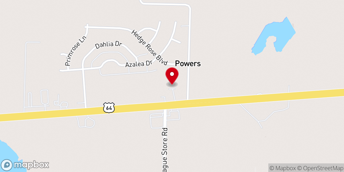 Map showing location of Fayette Baptist Association
