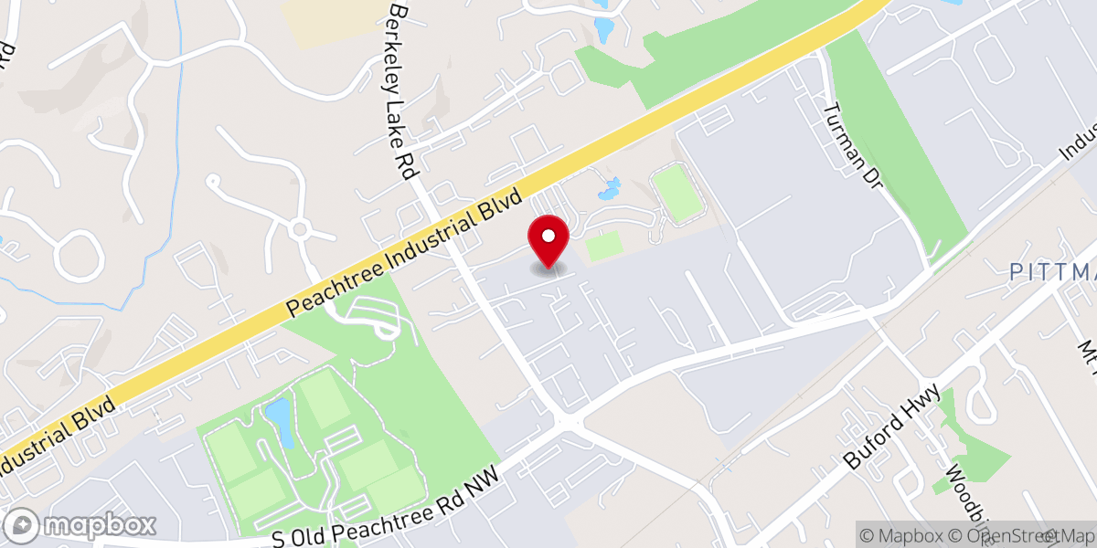 Map showing location of Winners Chapel International Atlanta