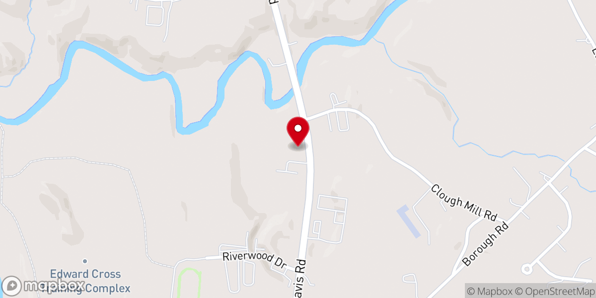 Map showing location of Christ Church