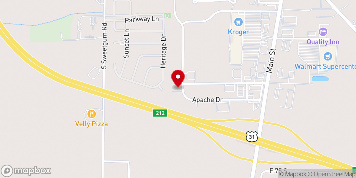 Map showing location of The Outlet Youth Center