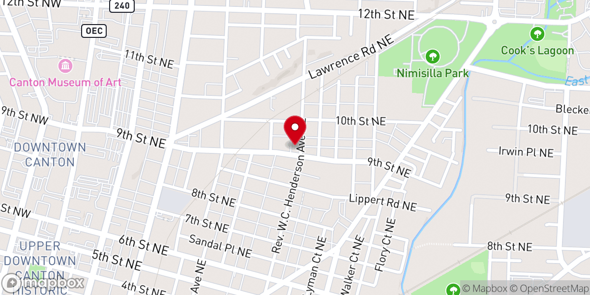Map showing location of God Given Church of God In Christ