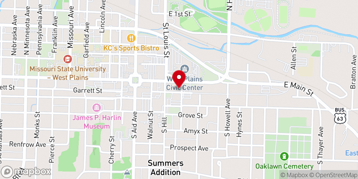 Map showing location of All Saints' Episcopal Church