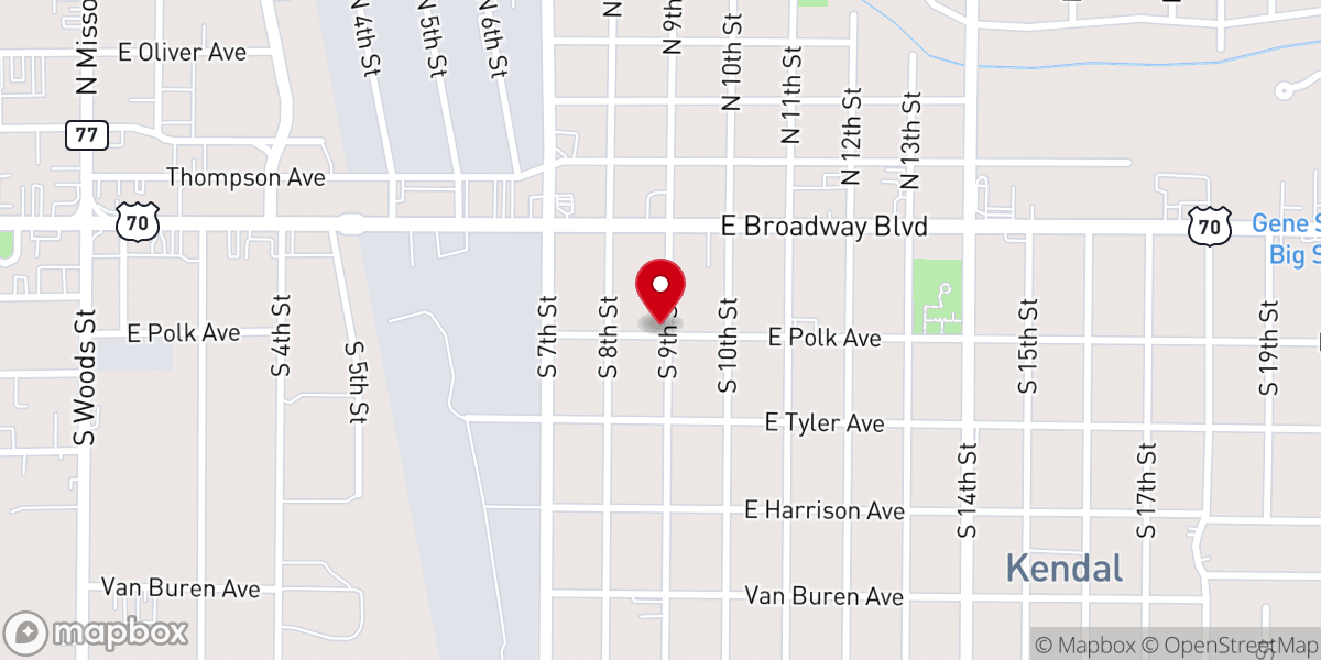 Map showing location of New Beginning Church