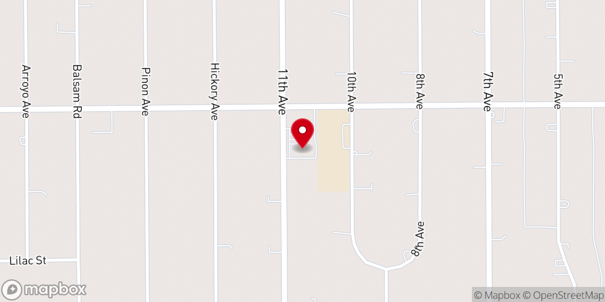 Map showing location of Victor Valley Christian Church