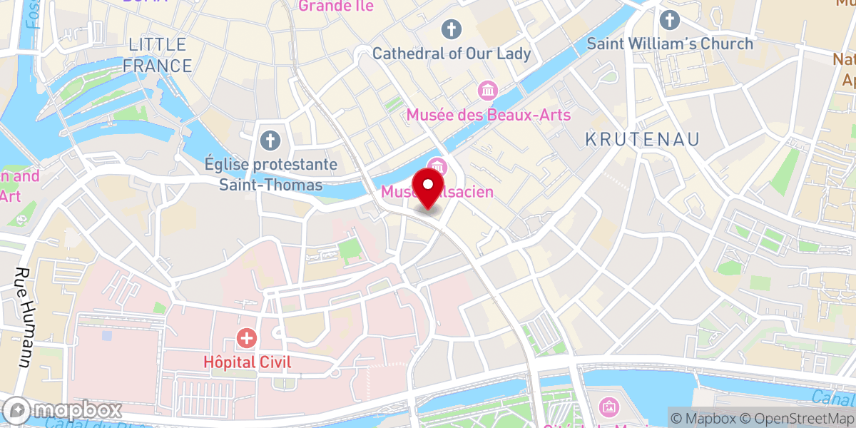 Map showing location of Le Cœur de Strasbourg - à 5min de la Cathédrale - One-Bedroom Apartment