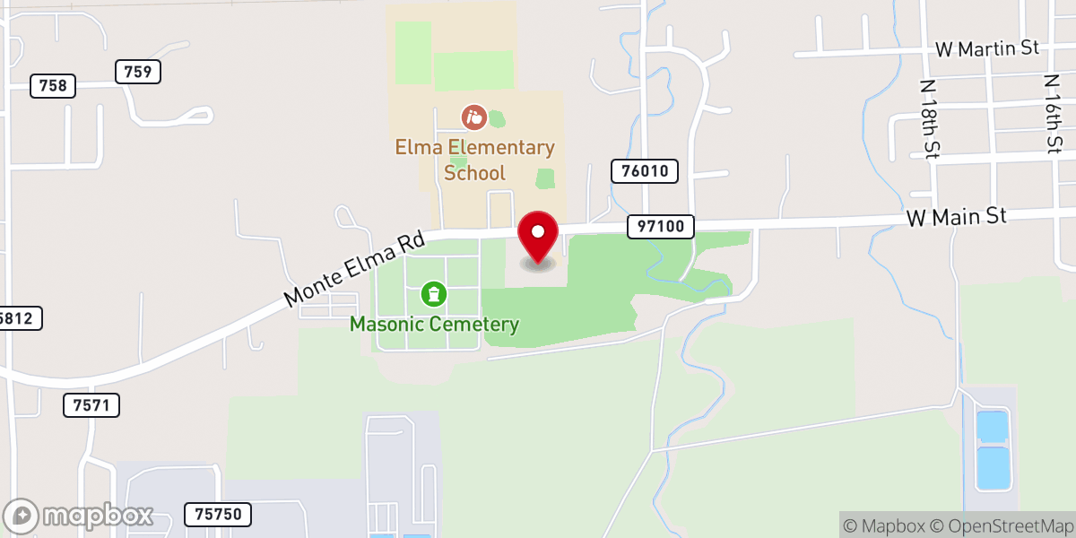 Map showing location of Elma Seventh-day Adventist Church
