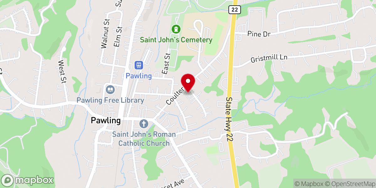 Map showing location of Holy Trinity Episcopal Church