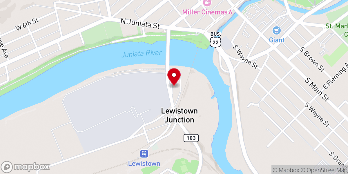 Map showing location of New Hope Church of Christ