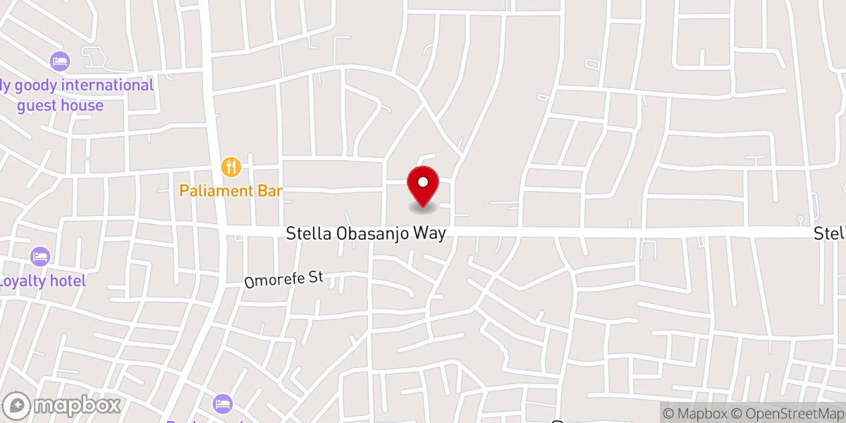 Map showing location of Abundant Grace Baptist Church, Christ Way Off Country Home Motel Road, Off Sapele Road, Benin City