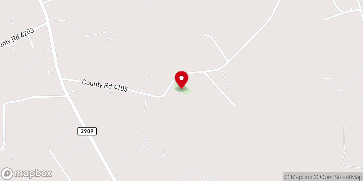 Map showing location of Mount Pisgah Church