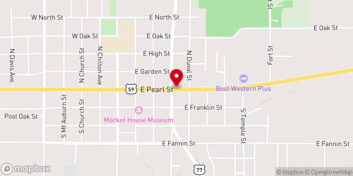 Map showing location of Union Baptist Church