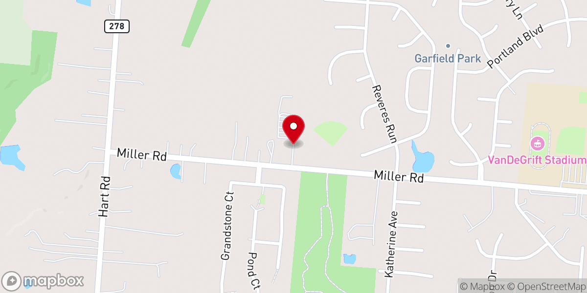 Map showing location of New Freedom Church